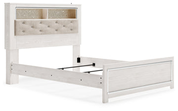 Altyra White Queen Panel Bookcase Bed - Ornate Home