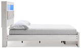 Altyra White Queen Panel Storage Bed, Dresser, Mirror and 2 Nightstands - Ornate Home