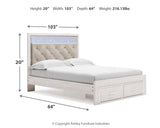 Altyra White Queen Storage Bedroom Set with Chest and 2 Nightstands (Online Special Price) - Ornate Home