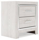 Altyra White Queen Storage Bedroom Set with Chest and Nightstand - Ornate Home