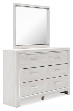 Altyra White Queen Storage Bedroom Set with Dresser, Mirror, Chest and Nightstand - Ornate Home