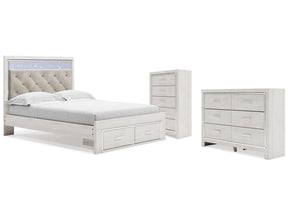 Altyra White Queen Storage Bedroom Set with Dresser and Chest (Online Special Price) - Ornate Home