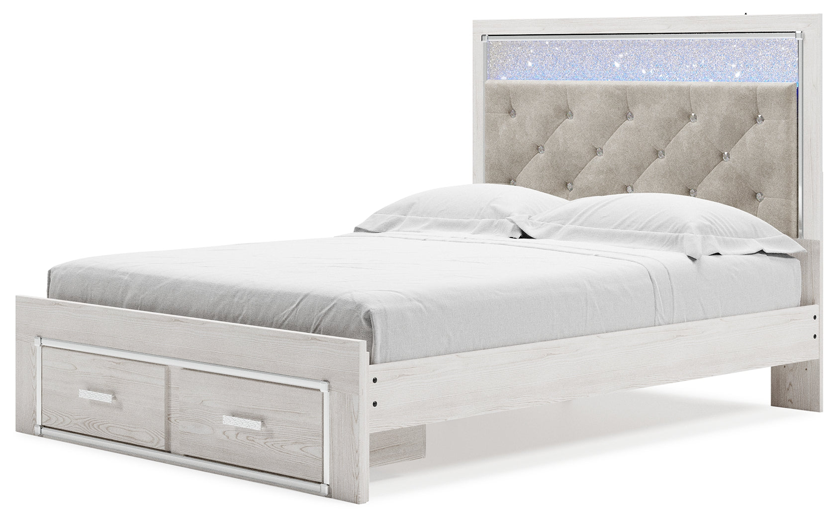 Altyra White Queen Storage Bedroom Set with Dresser and Chest (Online Special Price) - Ornate Home