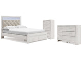 Altyra White Queen Storage Bedroom Set with Dresser and Chest - Ornate Home