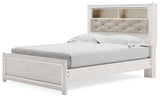 Altyra White Queen Upholstered Panel Bed, Dresser and Mirror - Ornate Home