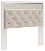 Altyra White Queen Upholstered Panel Headboard (Online Special Price) - Ornate Home
