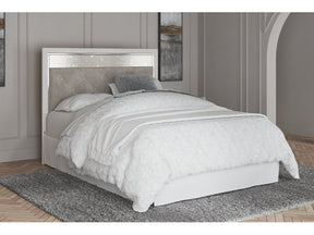 Altyra White Queen Upholstered Panel Headboard - Ornate Home