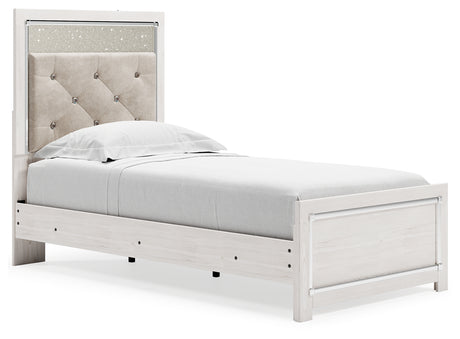 Altyra White Twin Panel Bed - Ornate Home