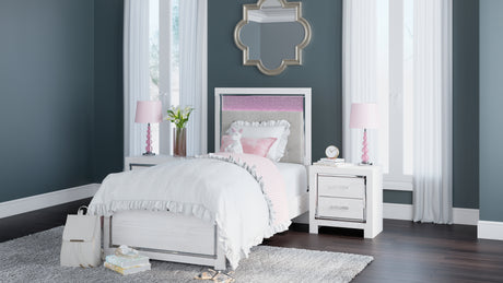 Altyra White Twin Panel Bed - Ornate Home