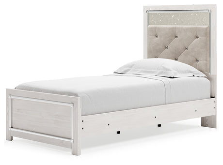 Altyra White Twin Panel Bed - Ornate Home