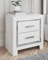 Altyra White Twin Panel Bedroom Set with Dresser, Mirror and Nightstand - Ornate Home