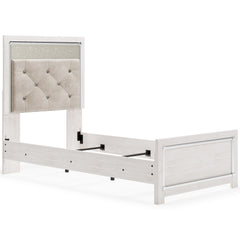 Altyra White Twin Upholstered Panel Headboard - Ornate Home