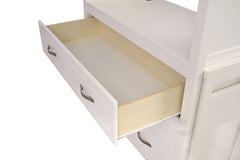 Aludra White Loft Bed w/ Full Bed - Ornate Home