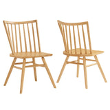 Alvar Ash Spindle Back Dining Side Chairs (Set of 2) - Ornate Home