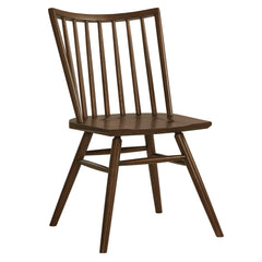 Alvar Walnut Spindle Back Dining Side Chairs (Set of 2) - Ornate Home
