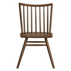 Alvar Walnut Spindle Back Dining Side Chairs (Set of 2) - Ornate Home