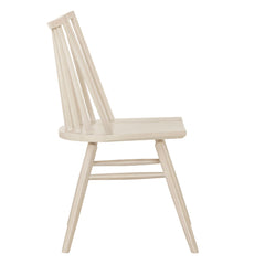 Alvar White Wash Spindle Back Dining Side Chairs (Set of 2) - Ornate Home