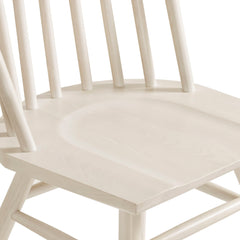 Alvar White Wash Spindle Back Dining Side Chairs (Set of 2) - Ornate Home