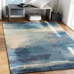 Alvaton Abstract Blue Rug - Ornate Home