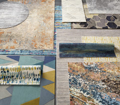 Alvaton Abstract Blue Rug - Ornate Home