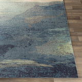 Alvaton Abstract Blue Rug - Ornate Home