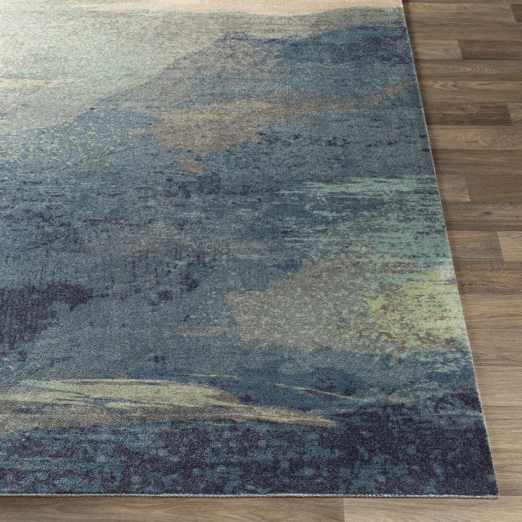 Alvaton Abstract Blue Rug - Ornate Home
