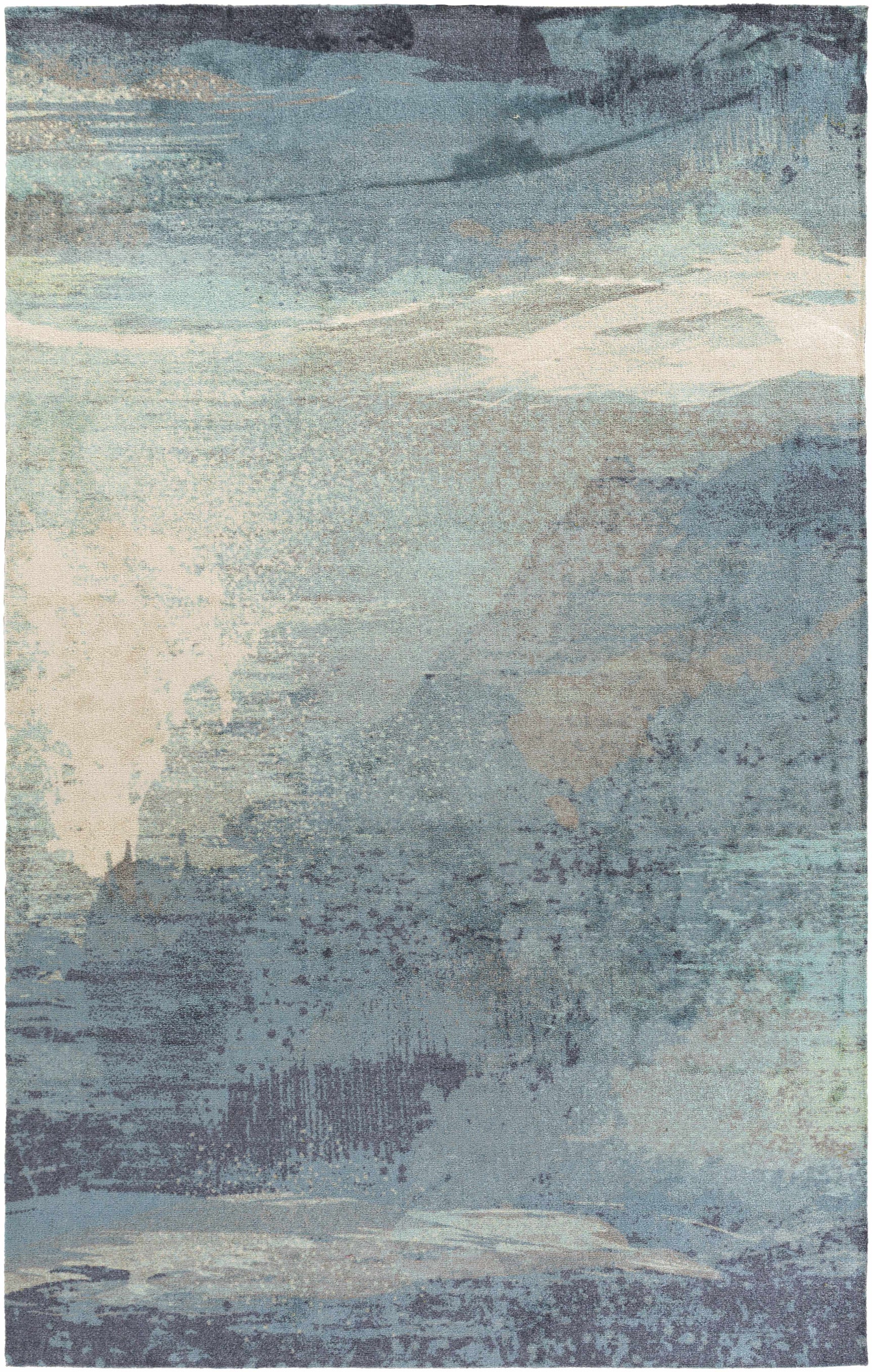 Alvaton Abstract Blue Rug - Ornate Home