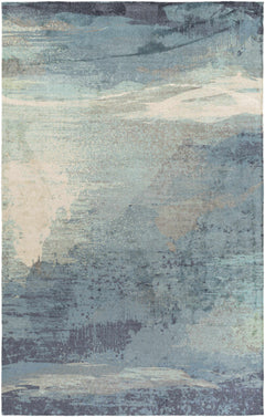 Alvaton Abstract Blue Rug - Ornate Home