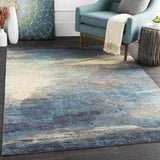 Alvaton Abstract Blue Rug - Ornate Home