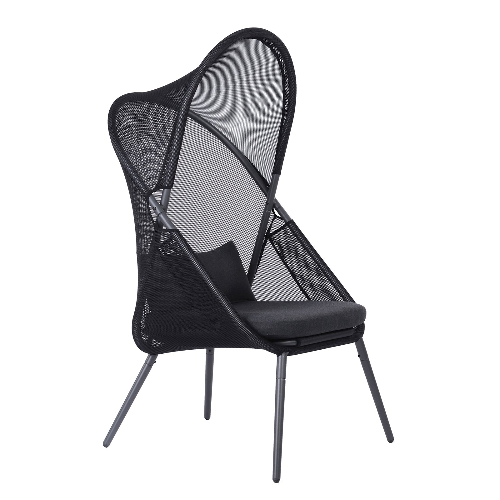 Alverta Black Outdoor Chair - Ornate Home