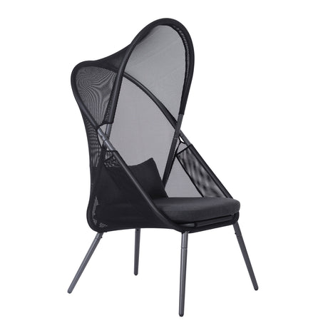 Alverta Black Outdoor Chair - Ornate Home
