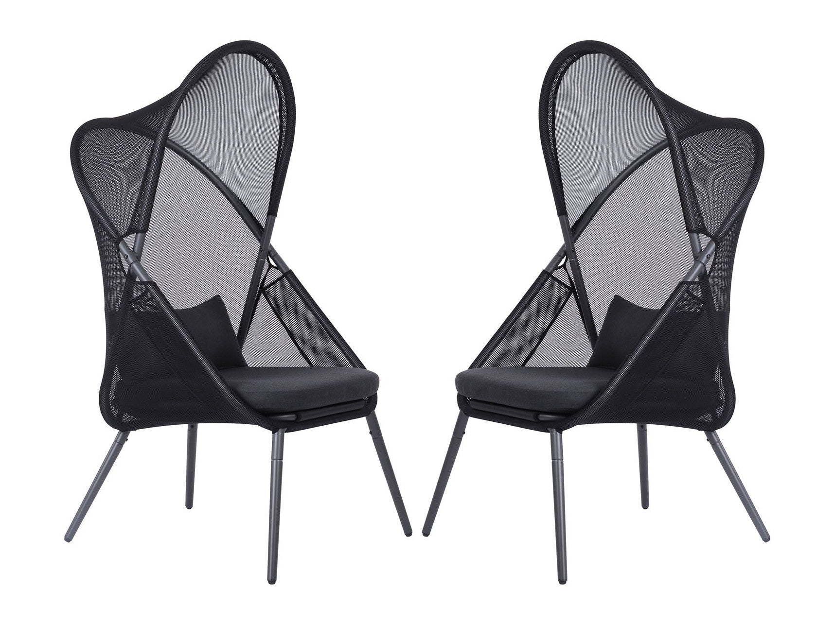Alverta Black Outdoor Chair - Ornate Home