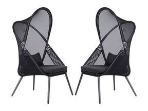 Alverta Black Outdoor Chair - Ornate Home