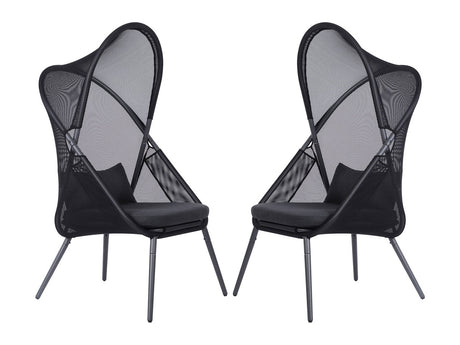 Alverta Black Outdoor Chair - Ornate Home