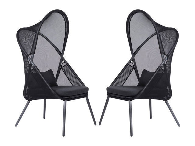 Alverta Black Outdoor Chair - Ornate Home