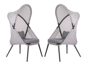 Alverta Light Gray Outdoor Chair - Ornate Home