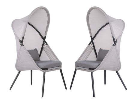 Alverta Light Gray Outdoor Chair - Ornate Home