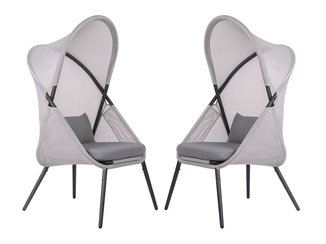 Alverta Light Gray Outdoor Chair - Ornate Home