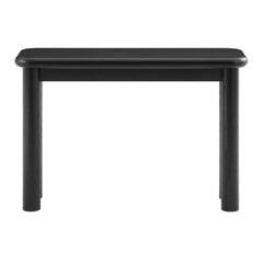 Alvia Black Oak Wood Console Table - Ornate Home