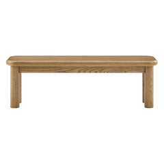 Alvia Weathered 58" Oak Wood Bench - Ornate Home