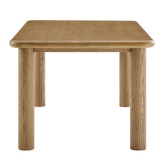 Alvia Weathered 72" Rectangular Oak Wood Dining Table - Ornate Home