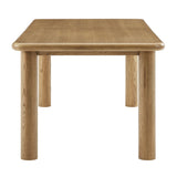 Alvia Weathered 86"-105" Extendable Rectangular Oak Wood Dining Table - Ornate Home