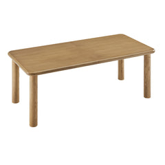 Alvia Weathered 86"-105" Extendable Rectangular Oak Wood Dining Table - Ornate Home