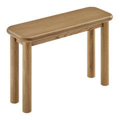 Alvia Weathered Oak Wood Console Table - Ornate Home