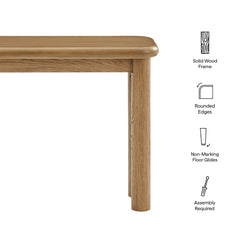 Alvia Weathered Oak Wood Console Table - Ornate Home