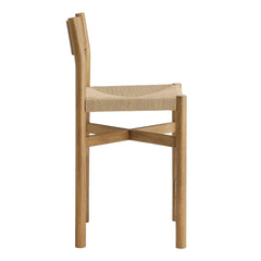 Alvia Weathered Oak Wood Counter Stools With Woven Seats (Set of 2) - Ornate Home