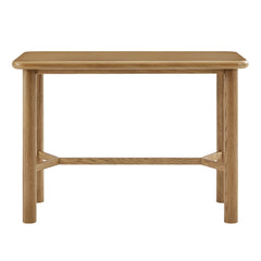 Alvia Weathered Rectangular 60" Oak Wood Bar Table - Ornate Home