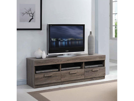 Alvin Rustic Oak 60" TV Stand - Ornate Home