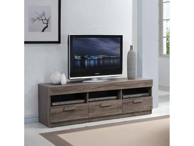 Alvin Rustic Oak 60" TV Stand - Ornate Home