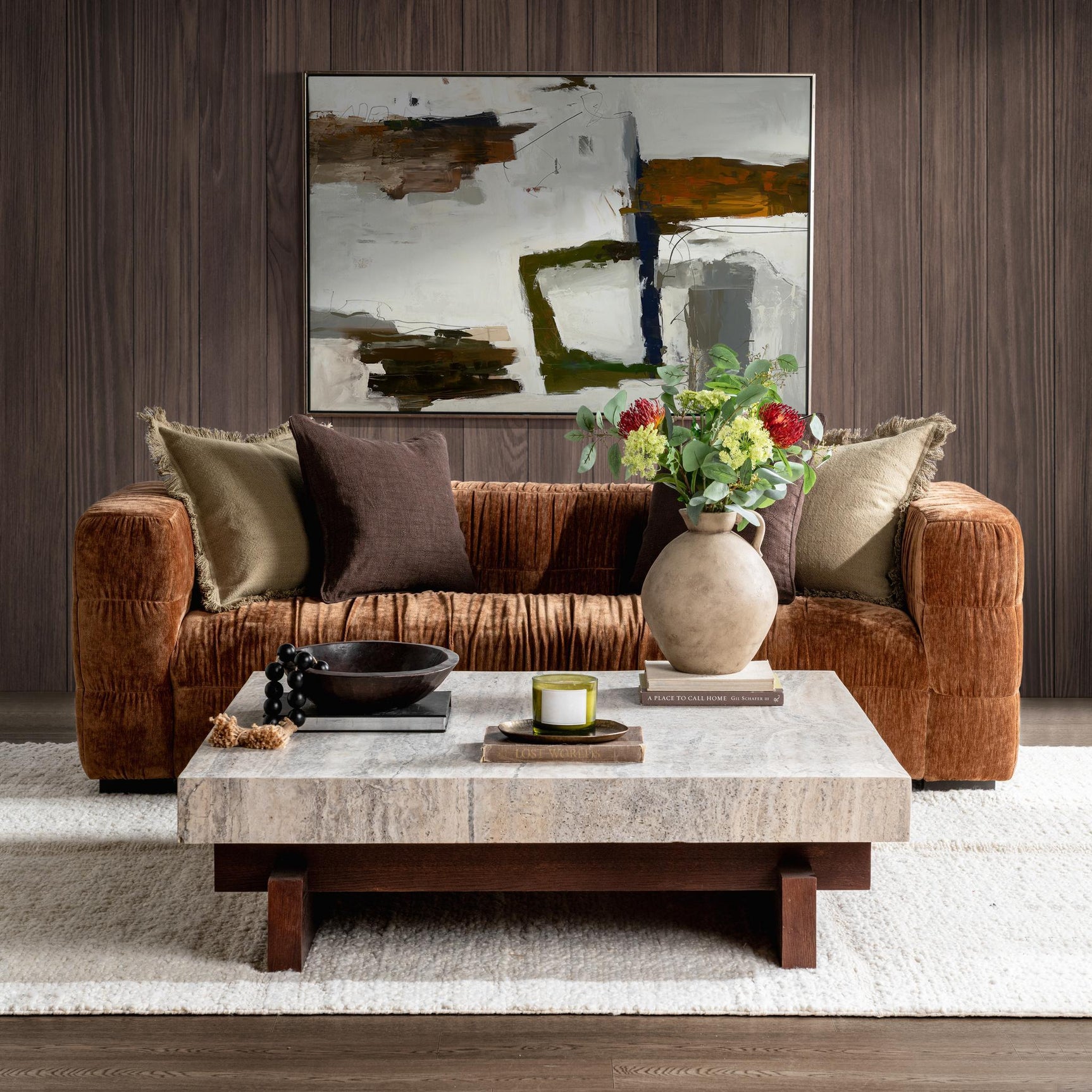 Alya Riverstone Blend Coffee Table - Ornate Home